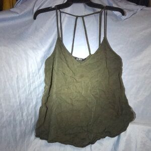 Cotton On Olive Strappy Back Tank Top